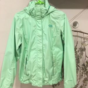 The North Face Women’s Medium Rain Jacket- Green